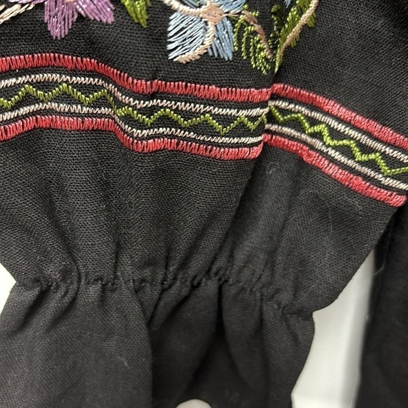 Rebellion Again Black Off The Shoulder Floral Embroidery size S - Picture 9 of 10